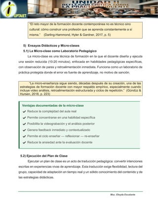 Reflexión Crítica y Métodos para la Mejora Continua en la Práctica ...