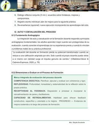 Reflexión Crítica y Métodos para la Mejora Continua en la Práctica ...