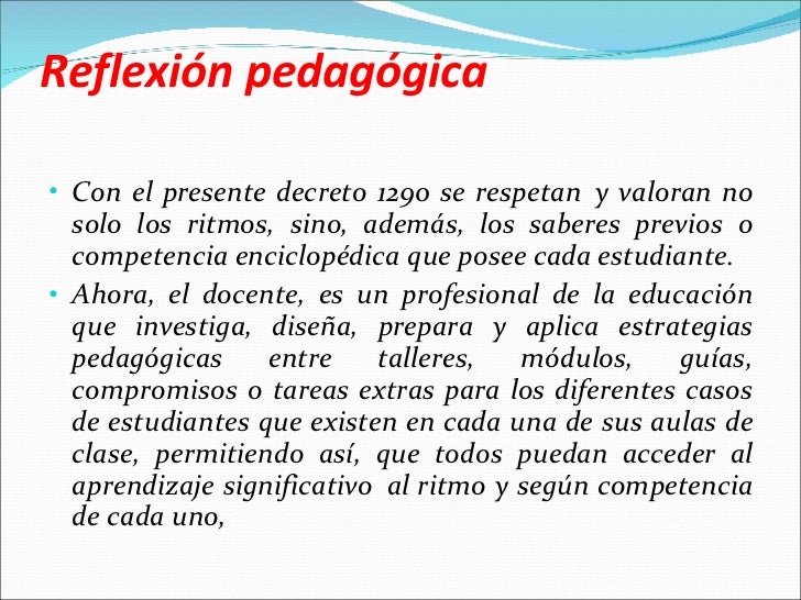 Reflexión pedagógica...003 Reflexión pedagógica...003