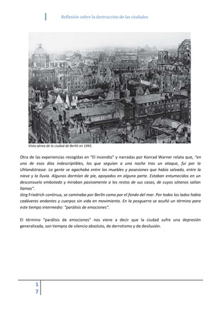 Reflexión sobre la destrucción de las ciudades | PDF