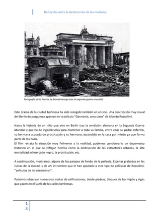Reflexión sobre la destrucción de las ciudades | PDF