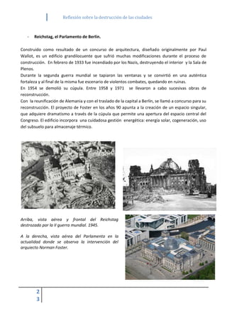 Reflexión sobre la destrucción de las ciudades | PDF