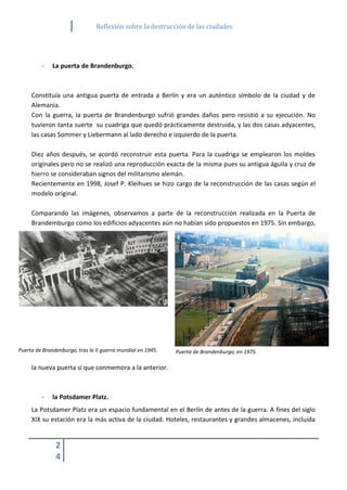 Reflexión sobre la destrucción de las ciudades | PDF