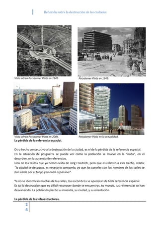Reflexión sobre la destrucción de las ciudades | PDF