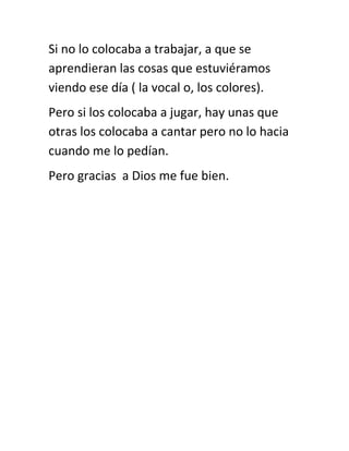 Reflexión sobre prácticas pedagógicas