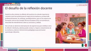 Reflexión Docente para la Mejora Continua y Transformación Pedagógica ...
