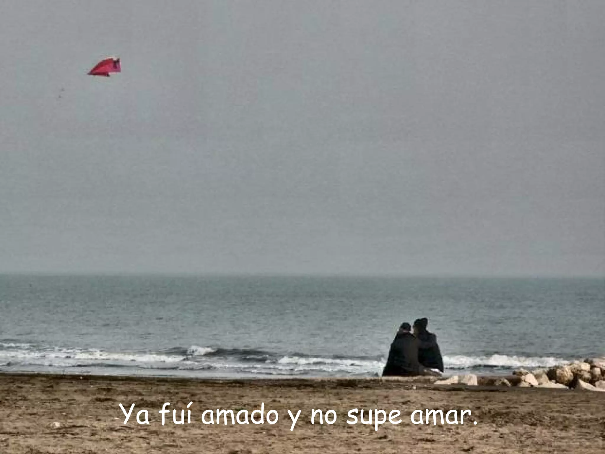 Ya fuí amado y no supe amar.