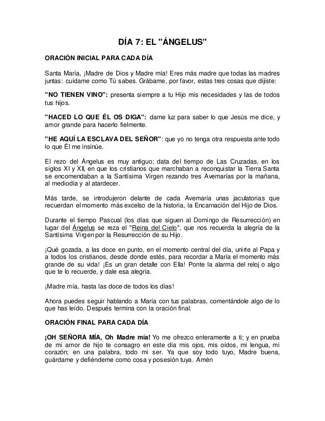 Reflexiones Para Cada Dia Del Mes De Maria