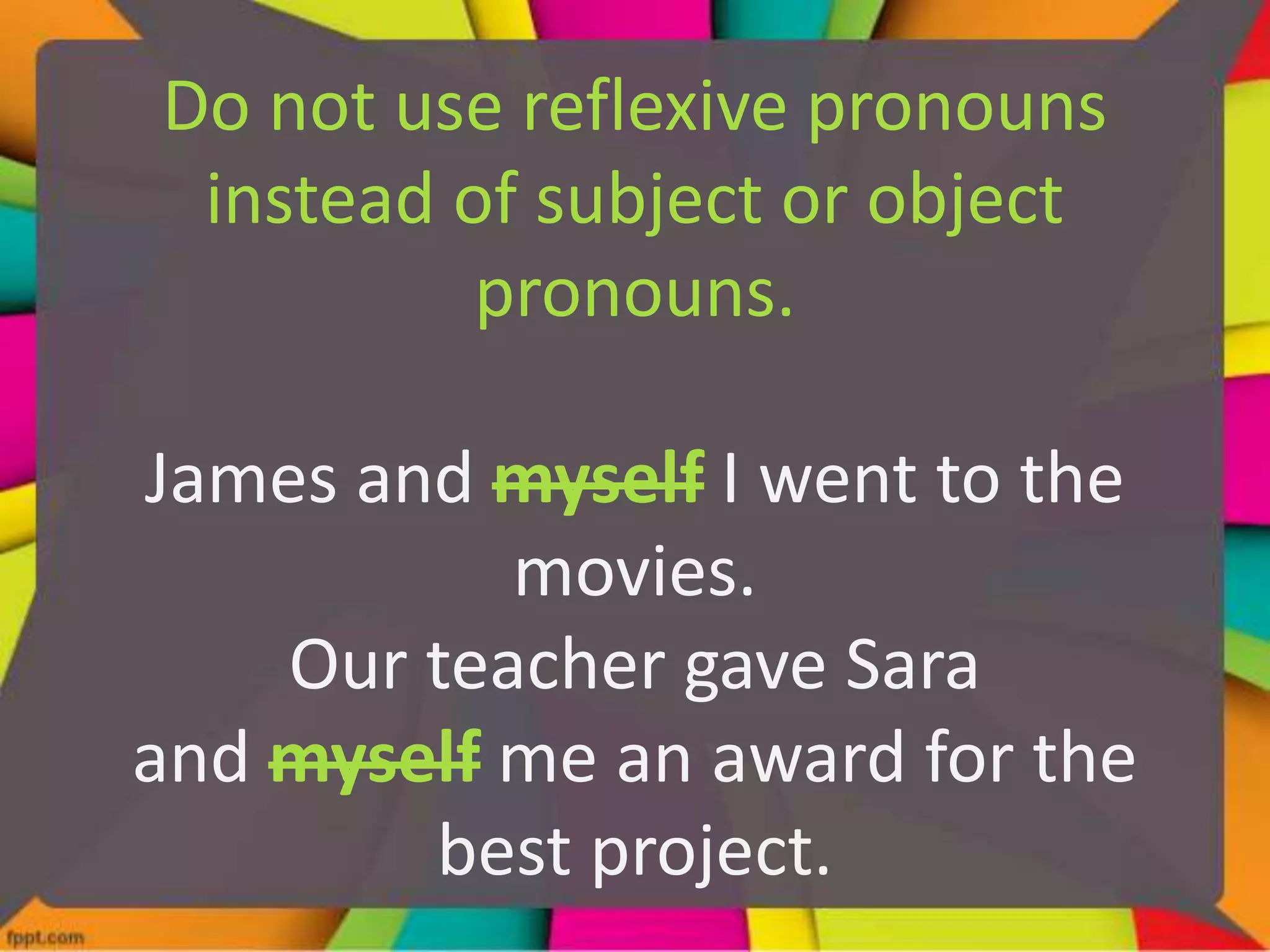 Reflexive and Intensive Pronouns | PPTX