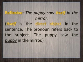 Reflexive and Intensive Pronouns | PPTX