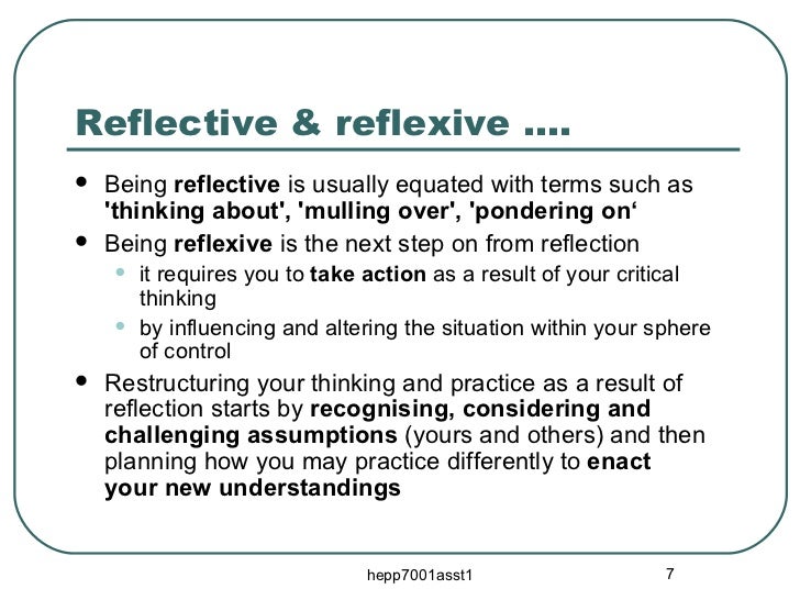 Reflexive commentary