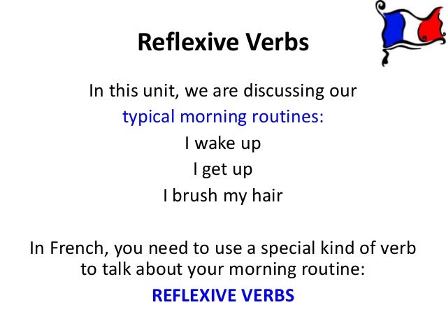 reflexive verbs french