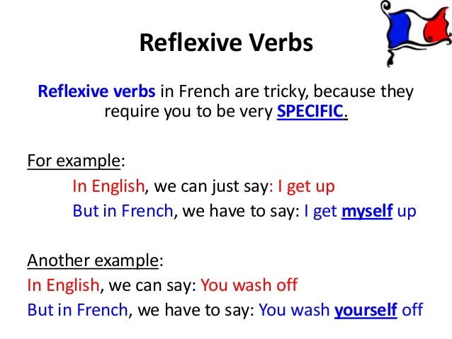 reflexive verbs french