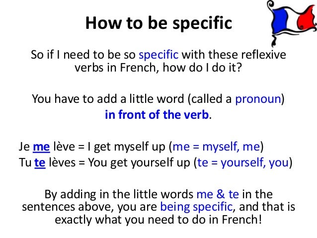 reflexive verbs french