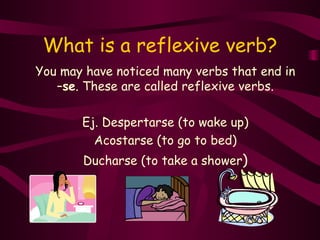Reflexive verbs and pronouns | PPT | Bath and Shower | Personal Care