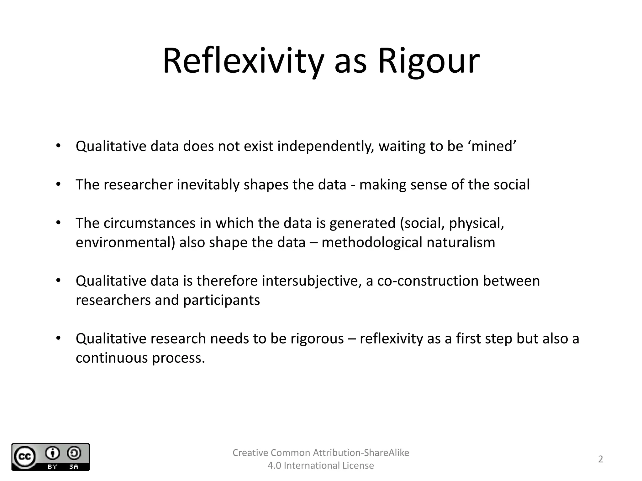 Reflexivity lecture and continuous exercise | PPTX