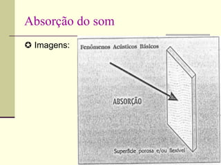 Absorção do som
 Imagens:
 
