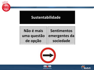 Sustentabilidade


 Não é mais   Sentimentos 
uma questão  emergentes da 
  de opção     sociedade
 