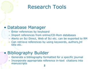 Reference Manager | PPT
