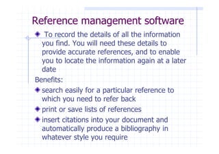 Use of Reference Management Software in Social Science | PDF