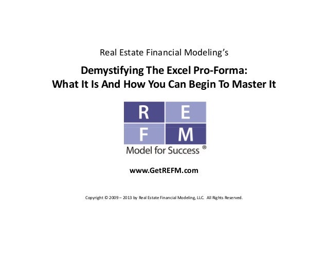 pro forma model