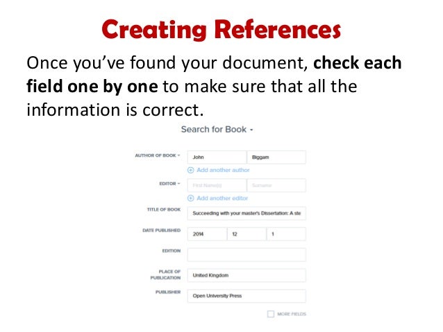 how to use refme to create a reference list how to make list of references