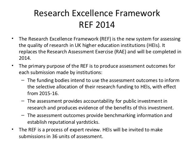 research excellence framework 2014