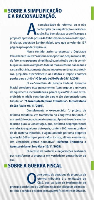 Reforma - RELATÓRIO