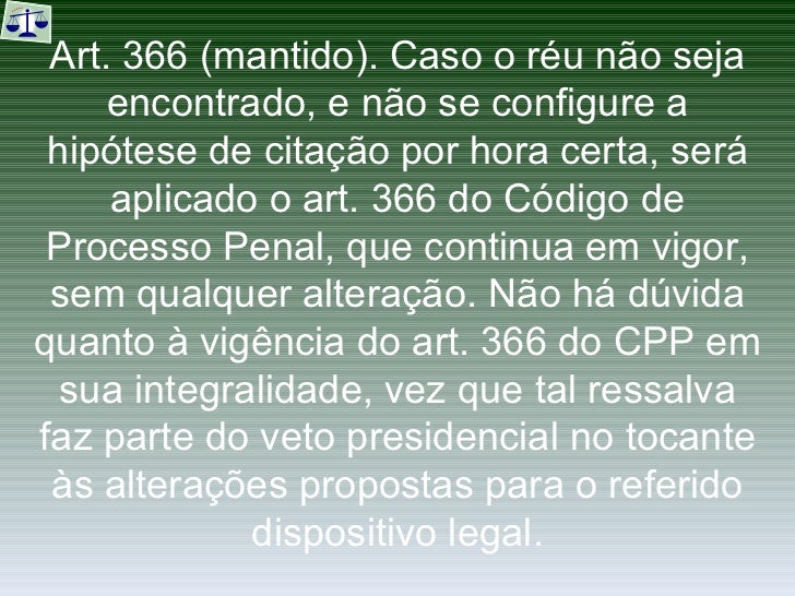 Artigo 366 cpp