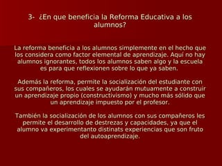 Reforma Educativa