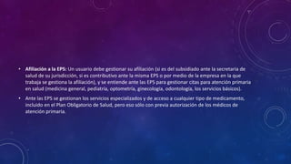 Reforma a la salud en colombia | PPTX