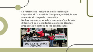 En qué consiste la y cómo nos afectaría la Reforma al poder judicial | PPTX