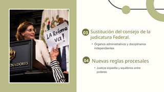 En qué consiste la y cómo nos afectaría la Reforma al poder judicial | PPTX