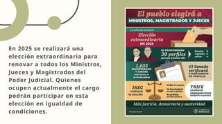 En qué consiste la y cómo nos afectaría la Reforma al poder judicial | PPTX