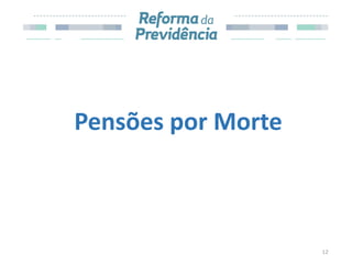 Pensões por Morte
12
 