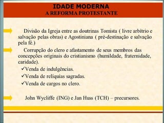 Reforma e contra reforma - intensivo