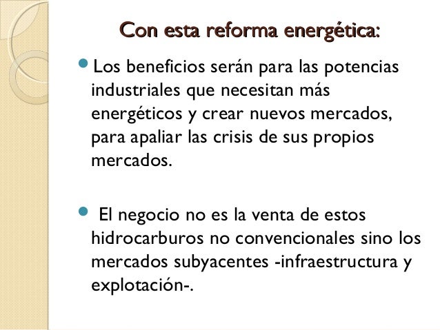 Reforma energetica diapositivas