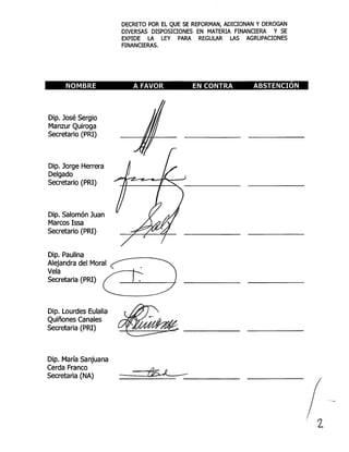 Reforma Financiera 2