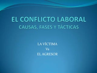 LA VÍCTIMA
Vs
EL AGRESOR

 