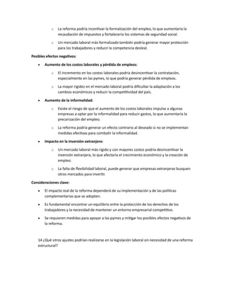 REFORMA LABORAL EN COLOMBIA PARA CONOCER LA POSICION ACTUL Y LAS NORMAS ...