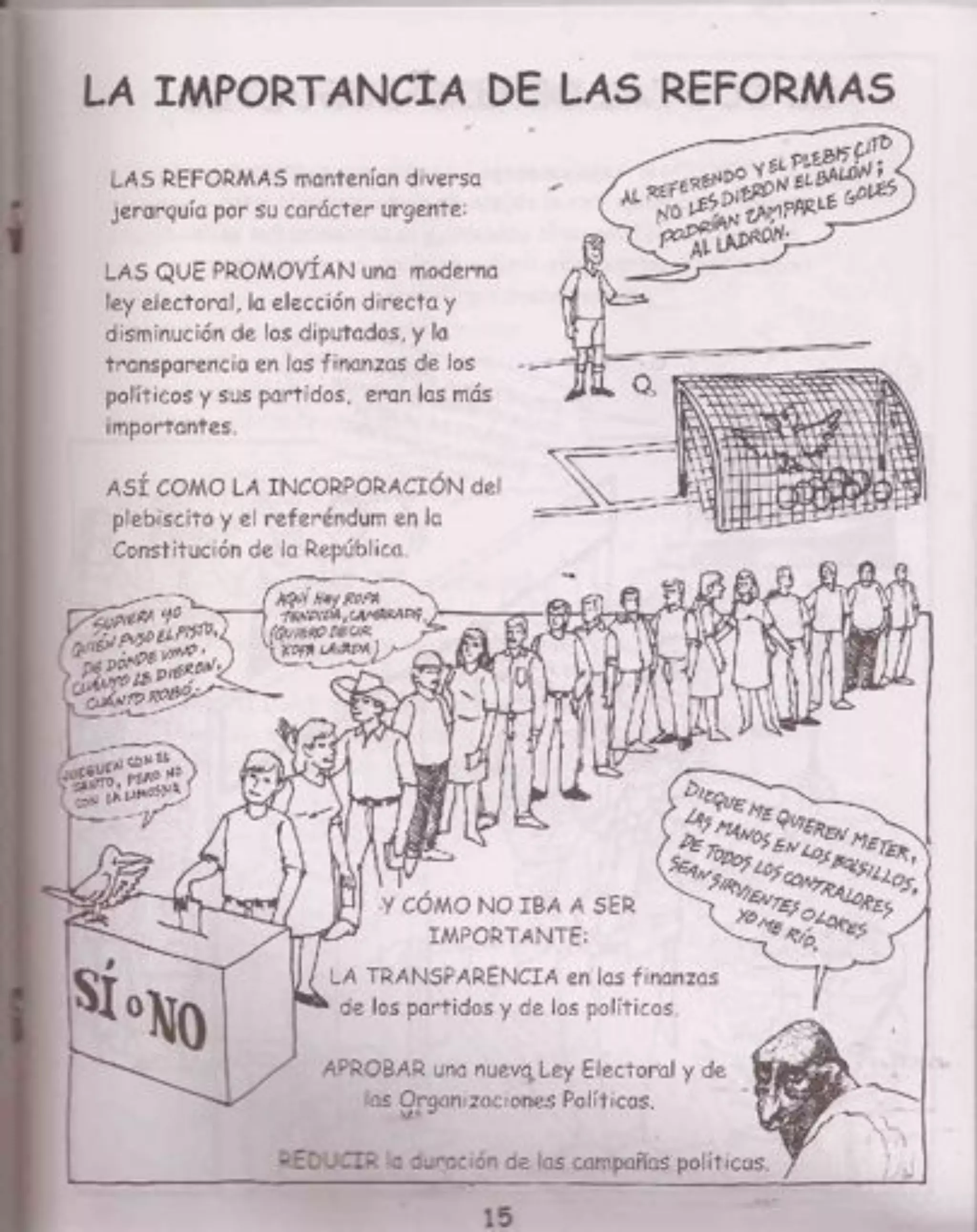 Reforma política de los políticos