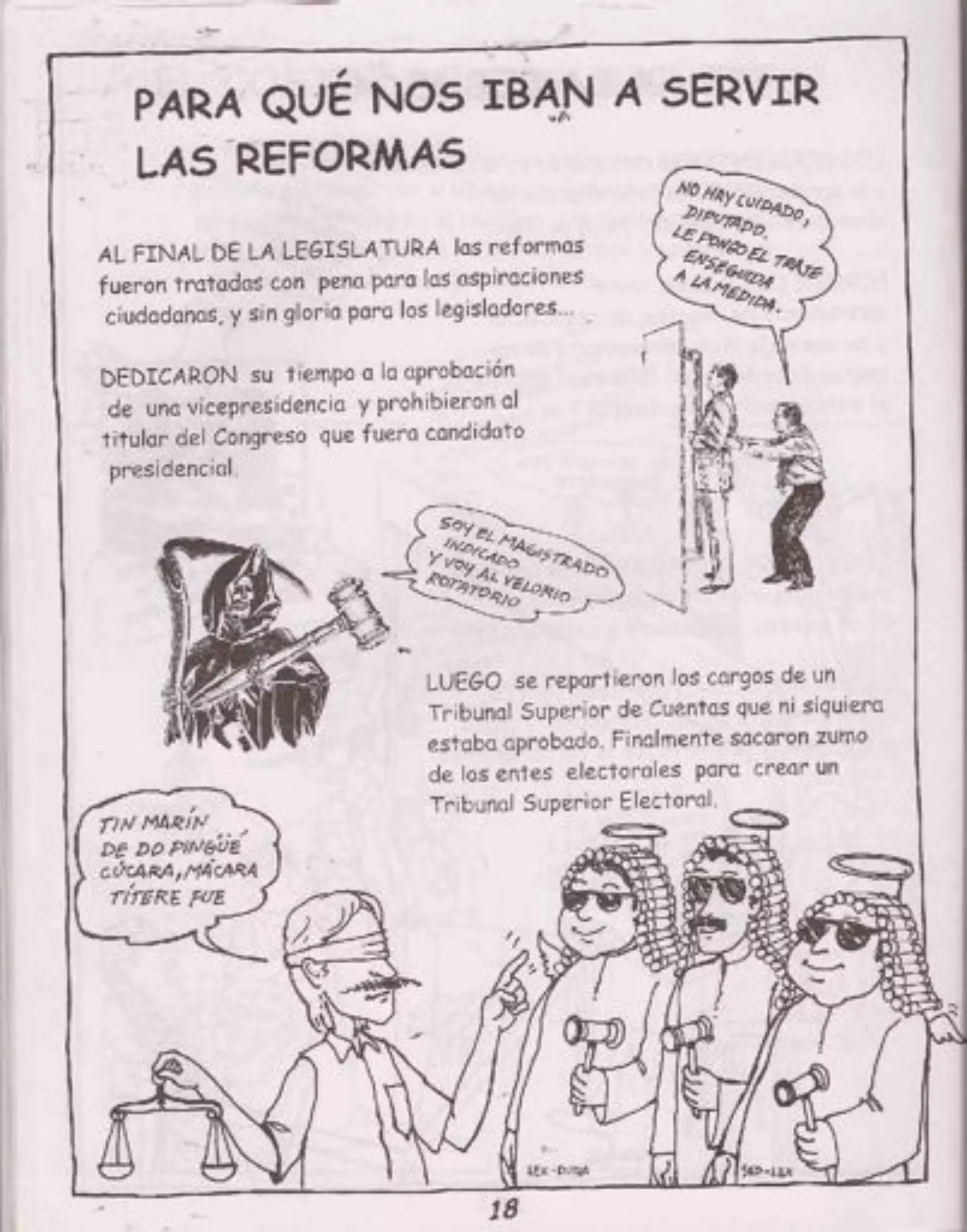 Reforma política de los políticos