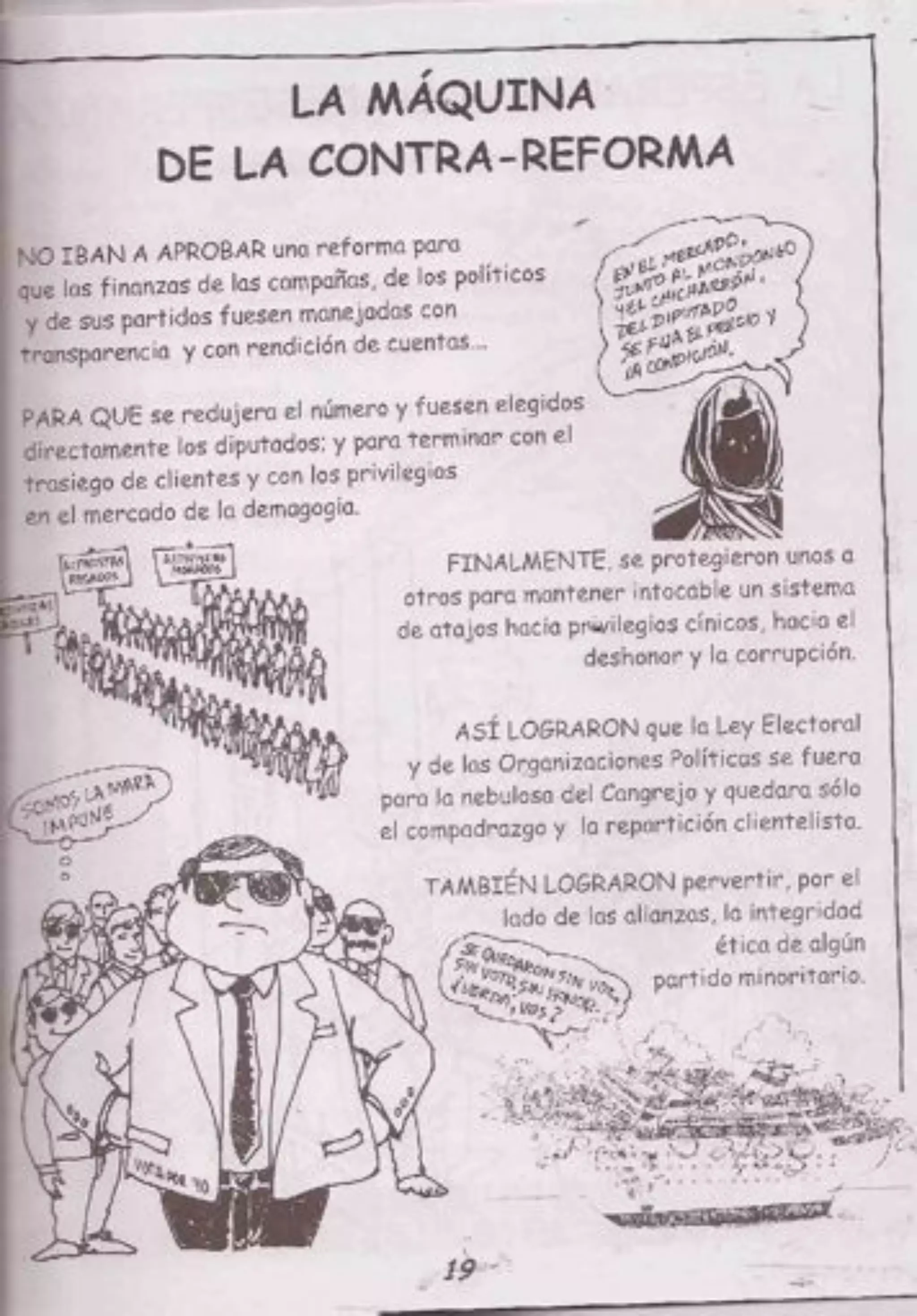 Reforma política de los políticos