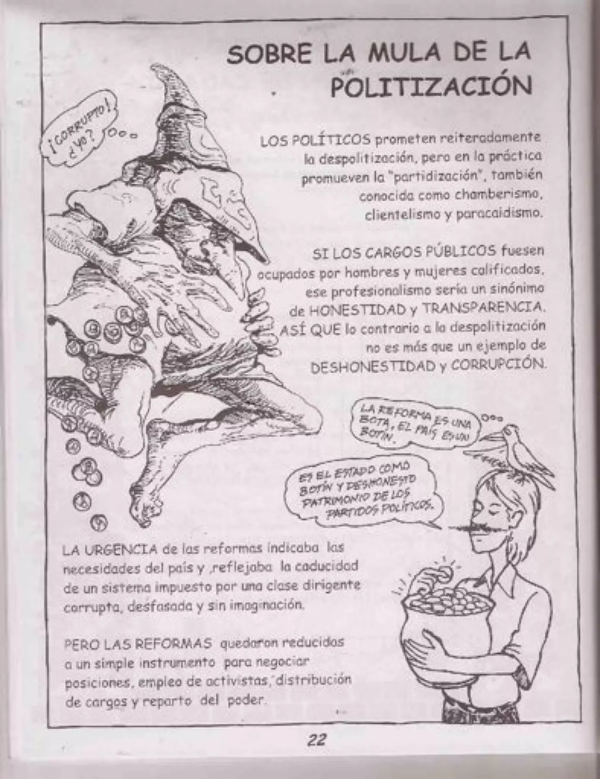 Reforma política de los políticos