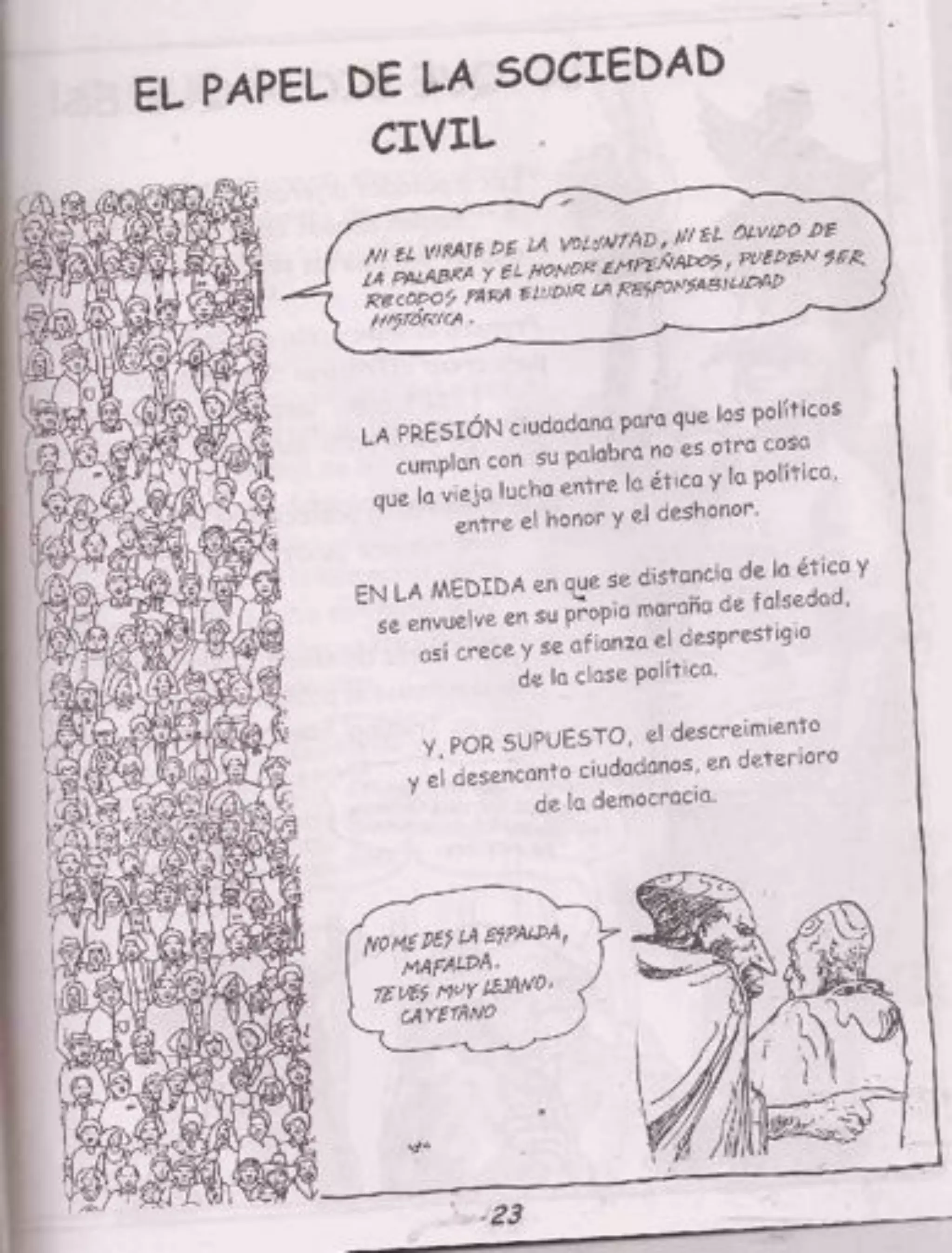 Reforma política de los políticos