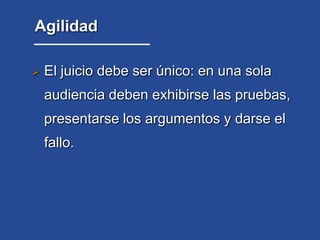 El juez debe sólo preocuparse de conocer la causa, escuchar a las partes y dictar sentencia Juicio Oral Público. Un proceso judicial, en primera instancia, más transparente.