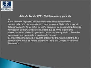 Reformas Al Codigo Fiscal