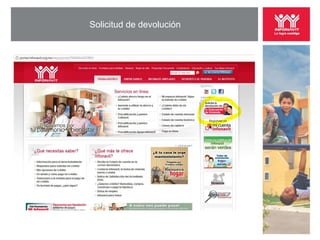 Solicitud de devolución
 