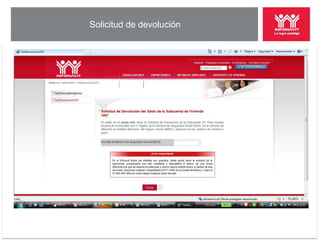 Solicitud de devolución
 