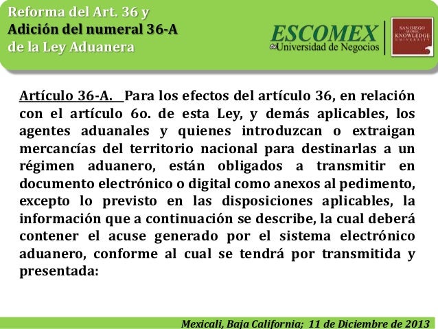 Reformas a la ley adunera dof dic 9-2013